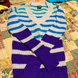 Faded Glory thick knit striped sweater